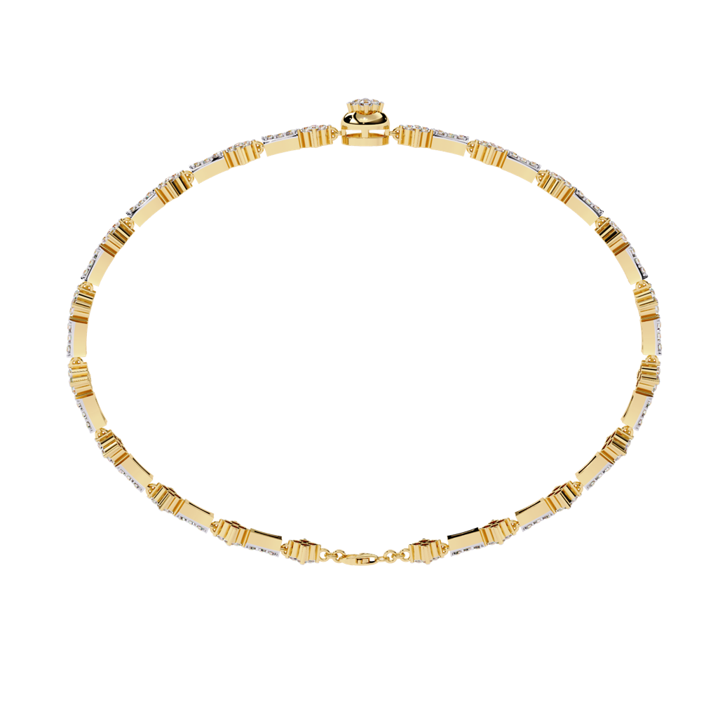0.82Ct Round Lab Grown Diamond Tennis Bracelet : ZY-001