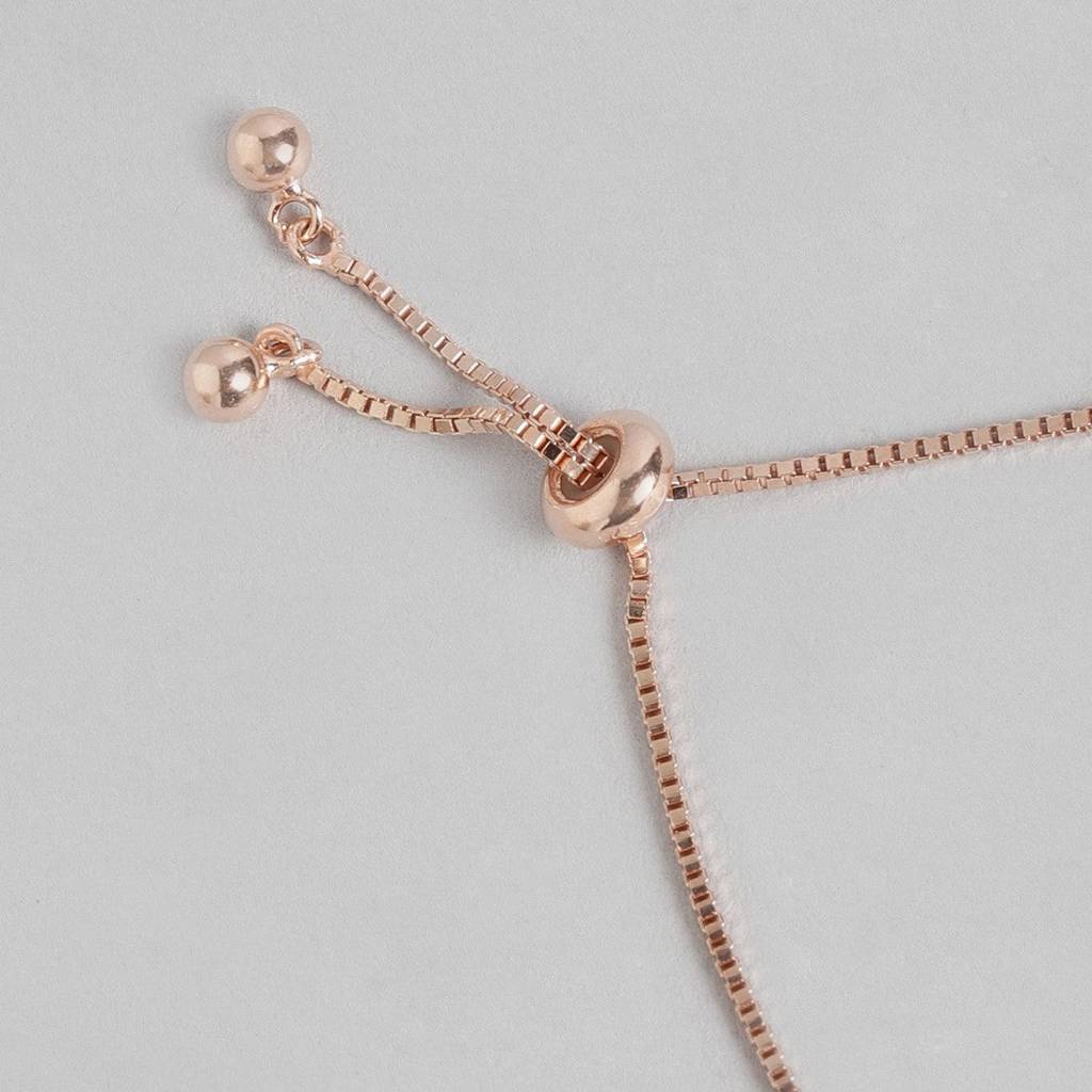 Bamboo 925 Rose Gold Bracelet : BR-80110