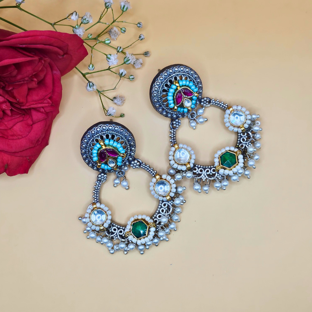 Dandiya Diva Kundan Earrings : ER013