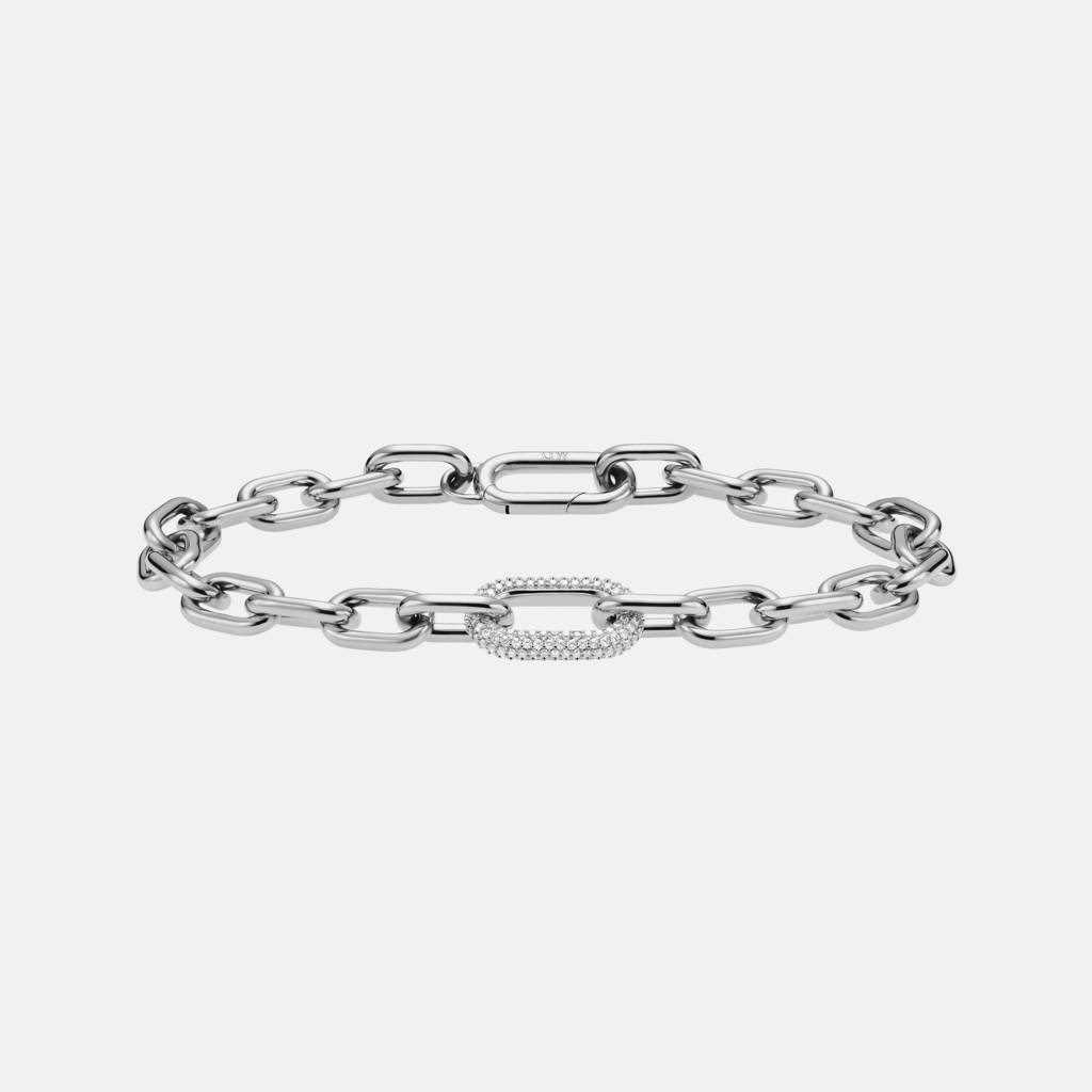 Crystal Link Bracelet Silver Daniel Wellington Women Bracelet