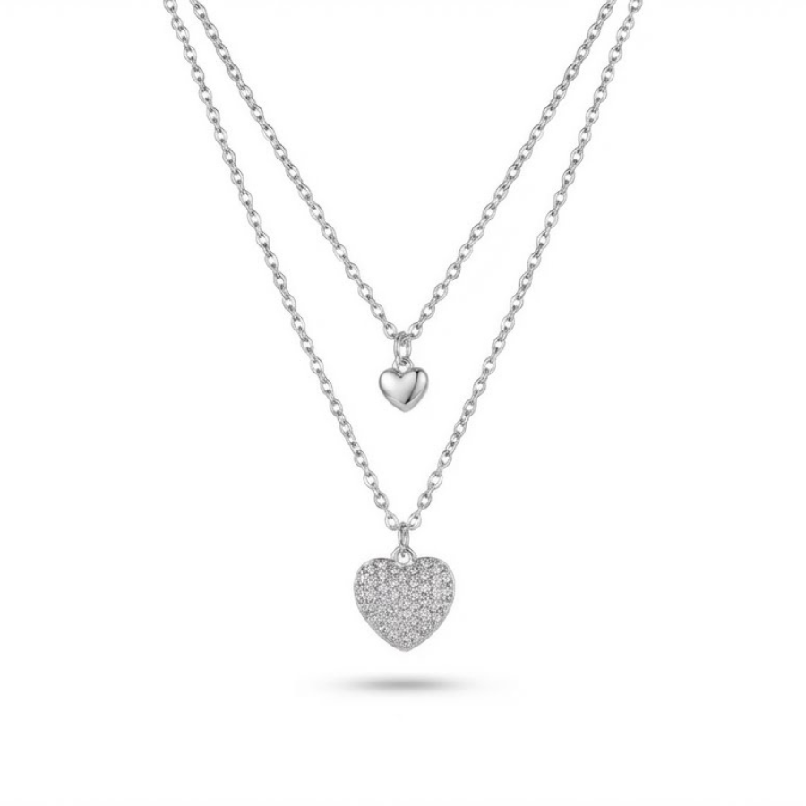 Toned Heart Pendant Necklace For Women – Elegant Heart Design With Subtle Cz Accent | Premium Romantic Jewellery : 5394987611