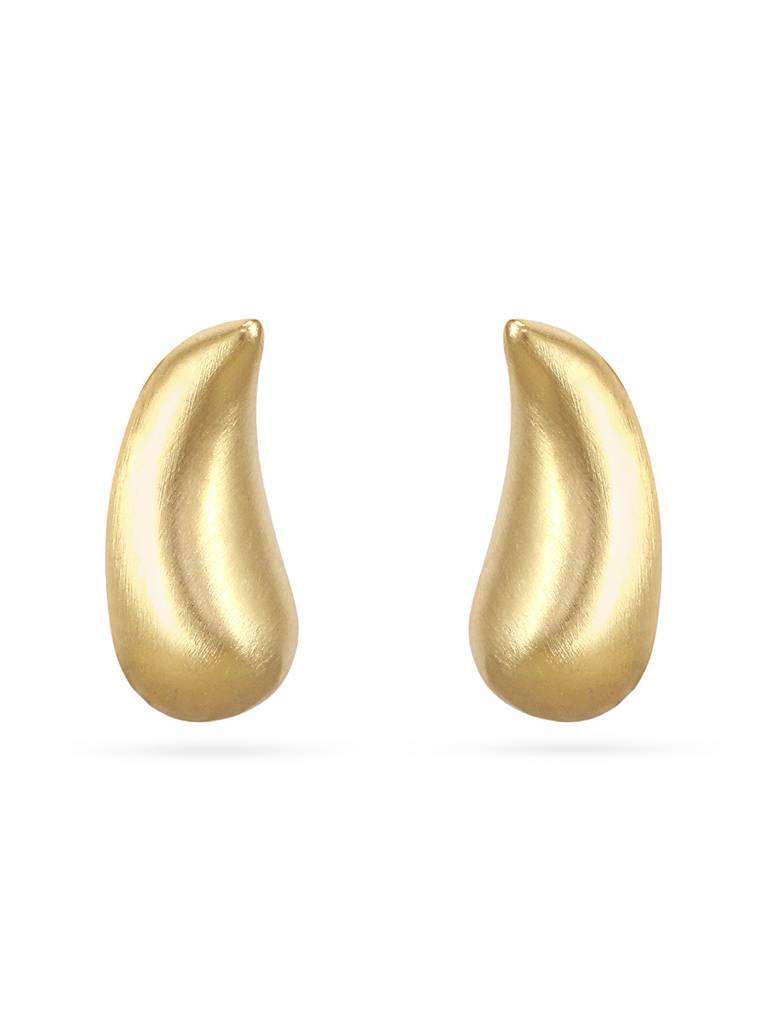 Mini Teardrop Golden Stud Earrings : YI24A0048E