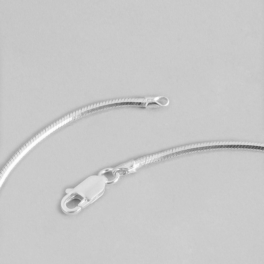 Majestic Serpent 925 Sterling Silver Snake Chain With For Men 24 Inches : CH-10038-24-Inch