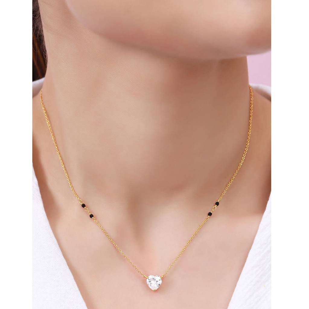 Golden Bond Gold Plated 925 Sterling Silver Mangalsutra : MGS-10047-G