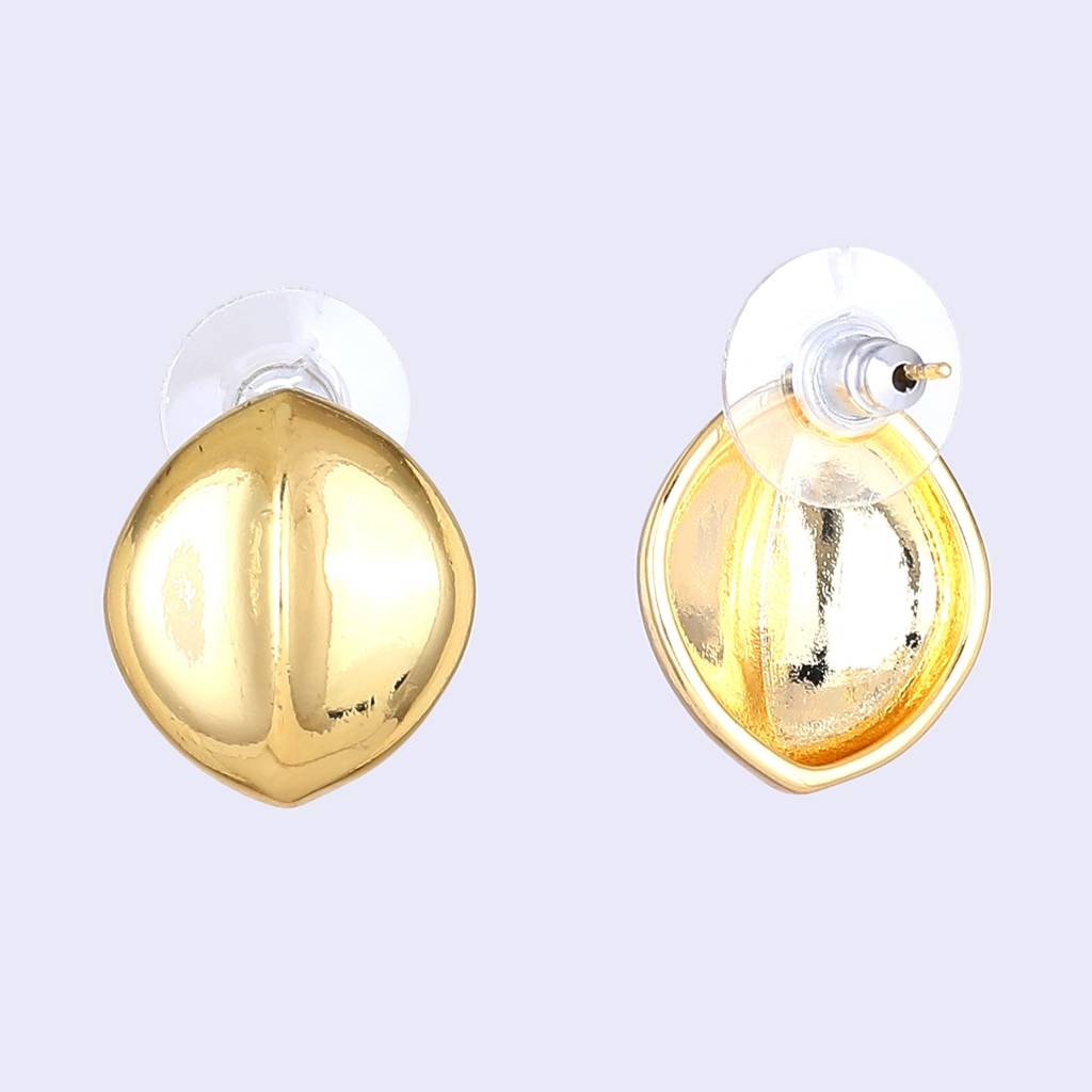 Estele Gold Plated Stylish Semi-Luxury Demifine Stud Earrings For Girls & Women : 803701-YLER