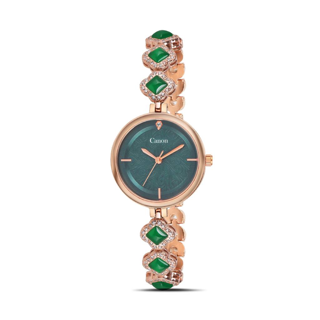 Serenite Dial Watch For Women With Crystal Halo Bracelet : CN-494