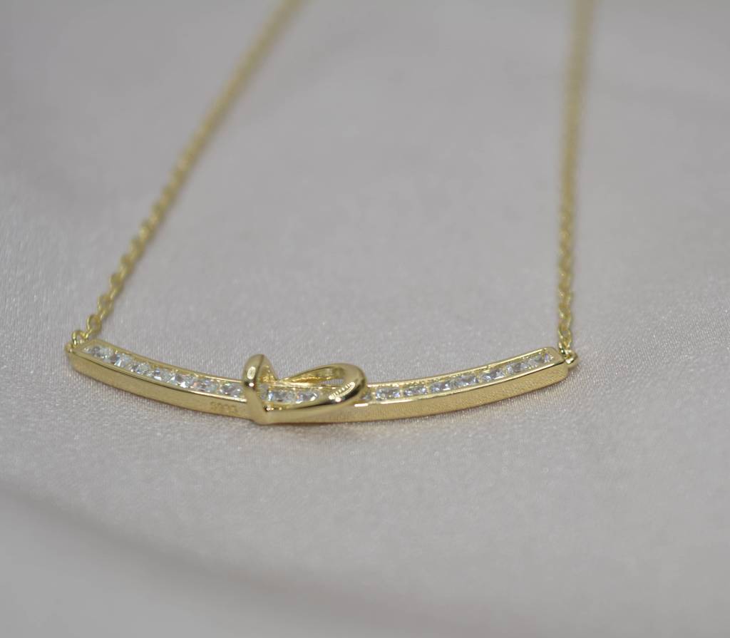Glam Dash Necklace: Sterling Silver : 1219