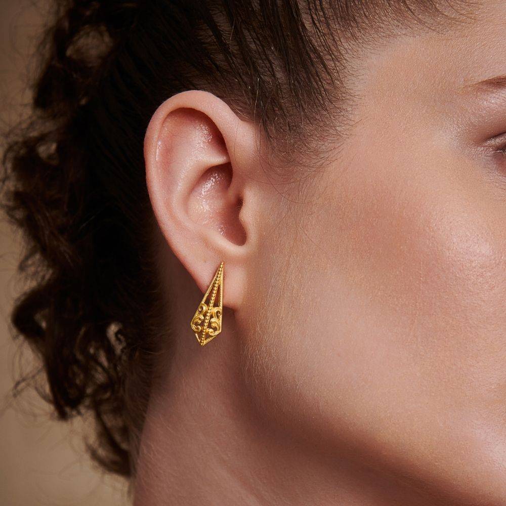 Mini 3D Ornate Earrings