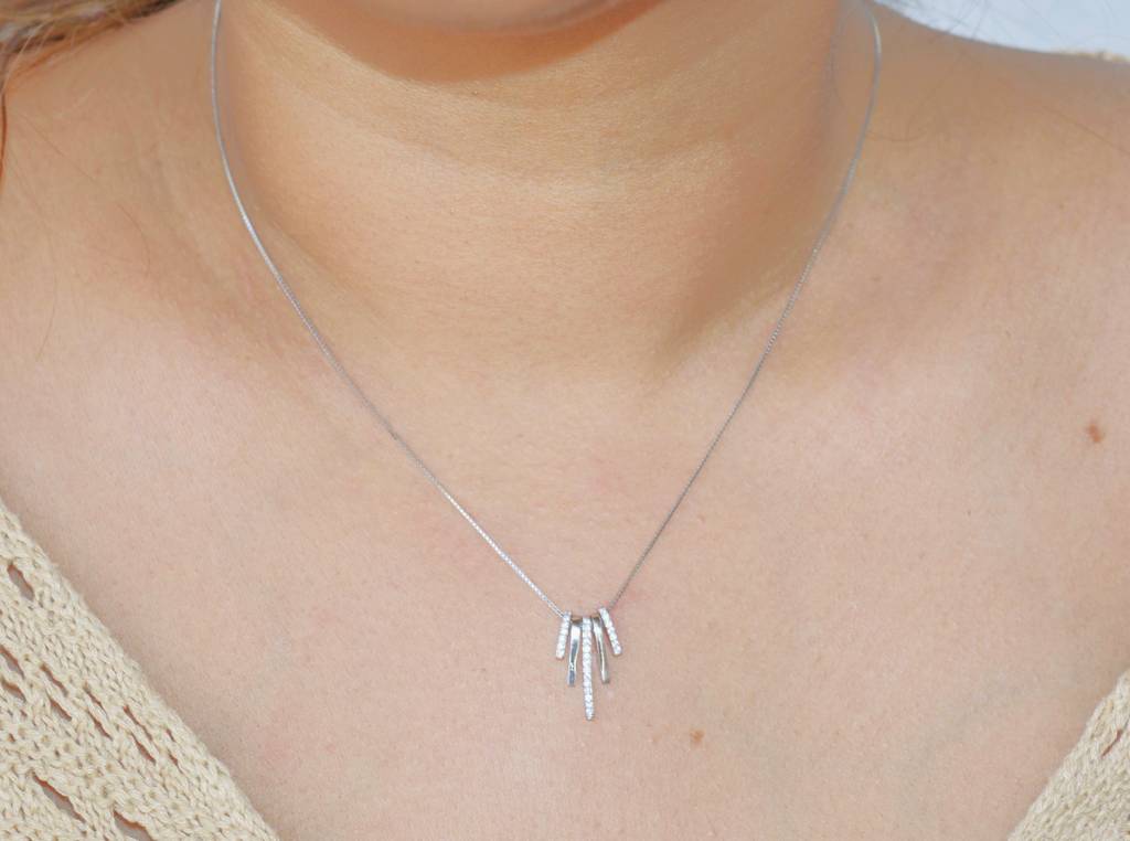 Alternating Metal Necklace: Timeless Style : 1226