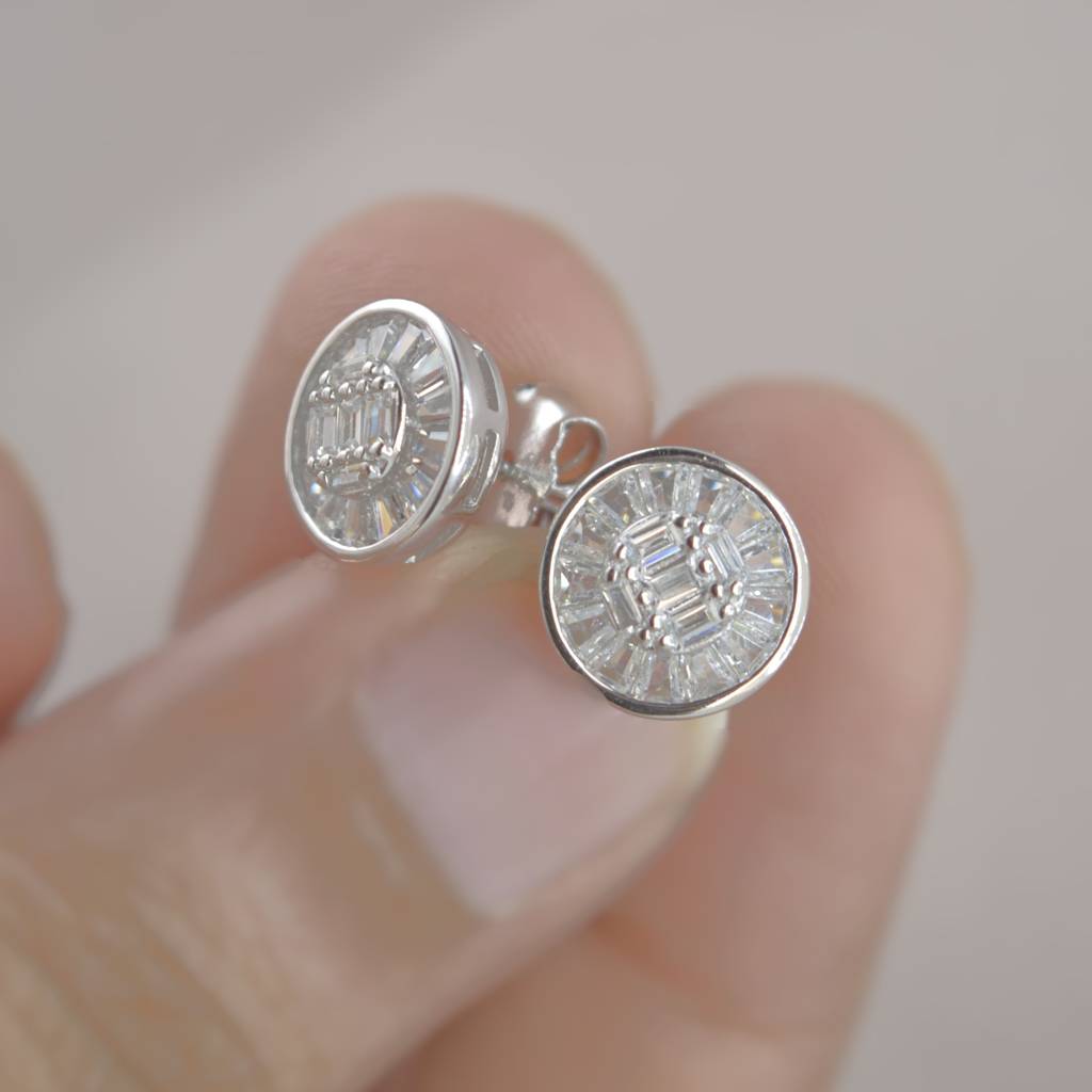 Glamorous Cluster Earrings For Women - 925 Silver Jewelry : 1253