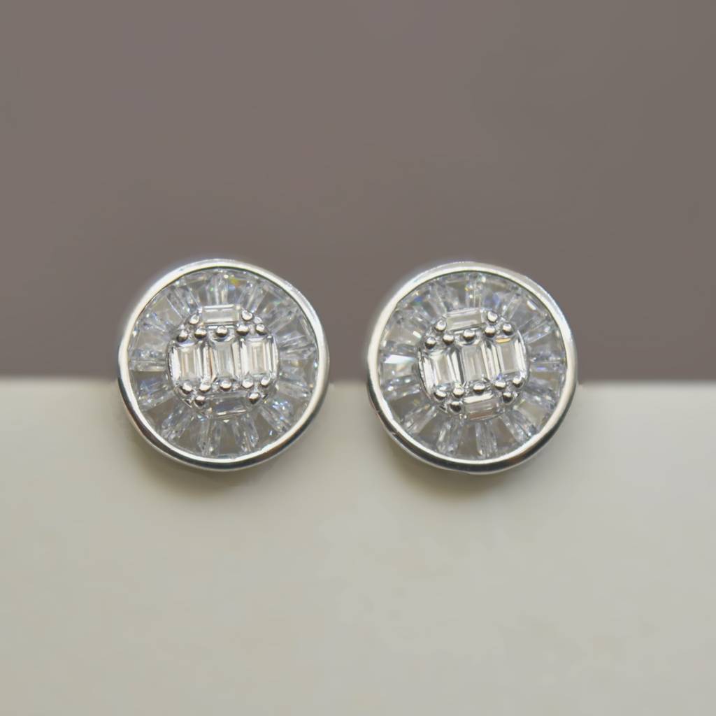 Glamorous Cluster Earrings For Women - 925 Silver Jewelry : 1253