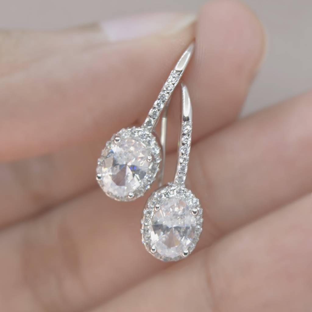 925 Sterling Silver Timeless Drop Earrings : 1255