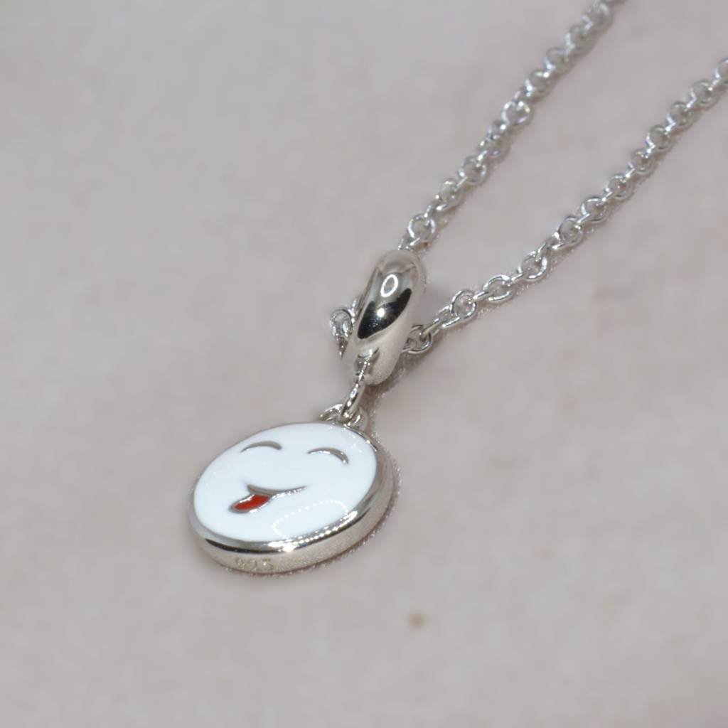 Smiley Face Necklace Set For Kids - 925 Silver Jewelry : 1271