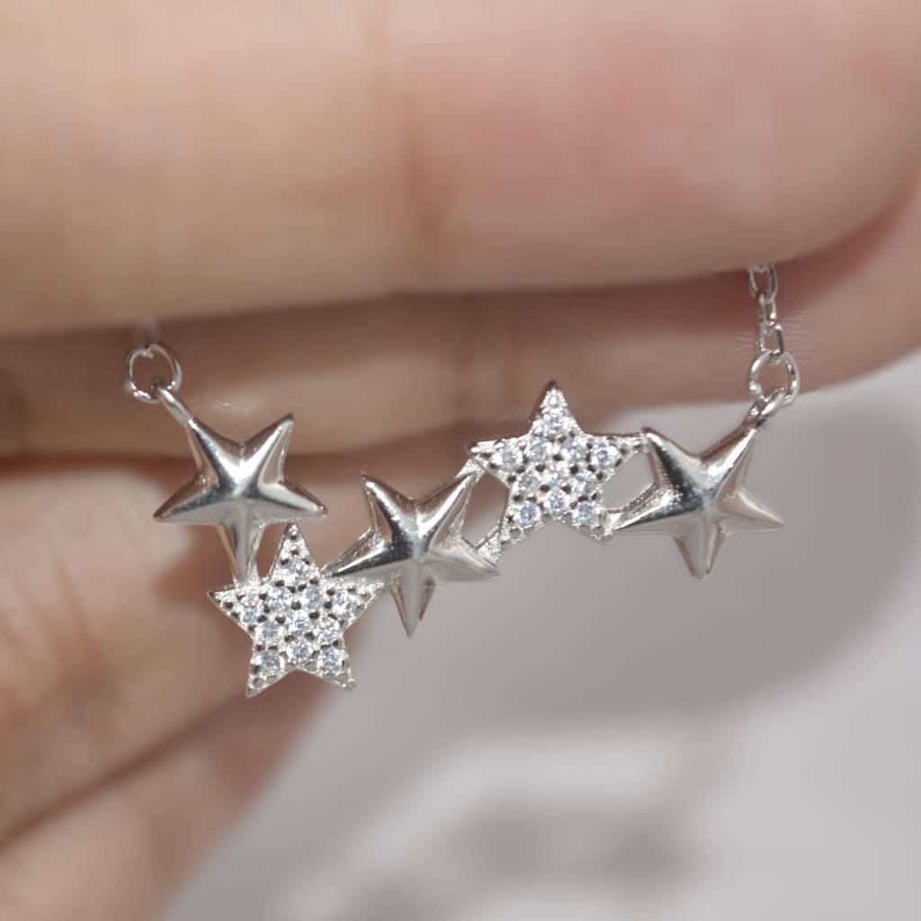 Celestial Star Necklace For Women - 925 Silver Jewelry : 1273