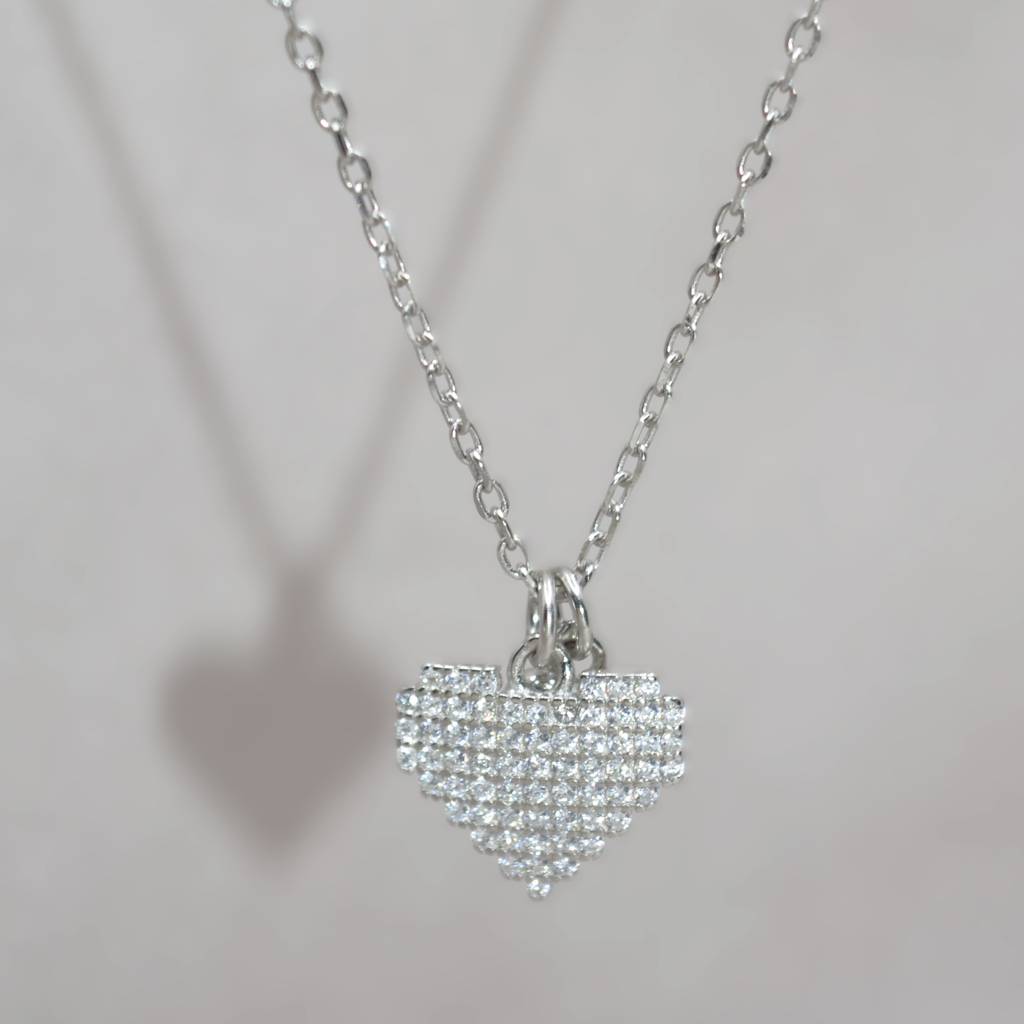 Heart-Shaped Layered Necklace For Women In 925 Silver : 1275