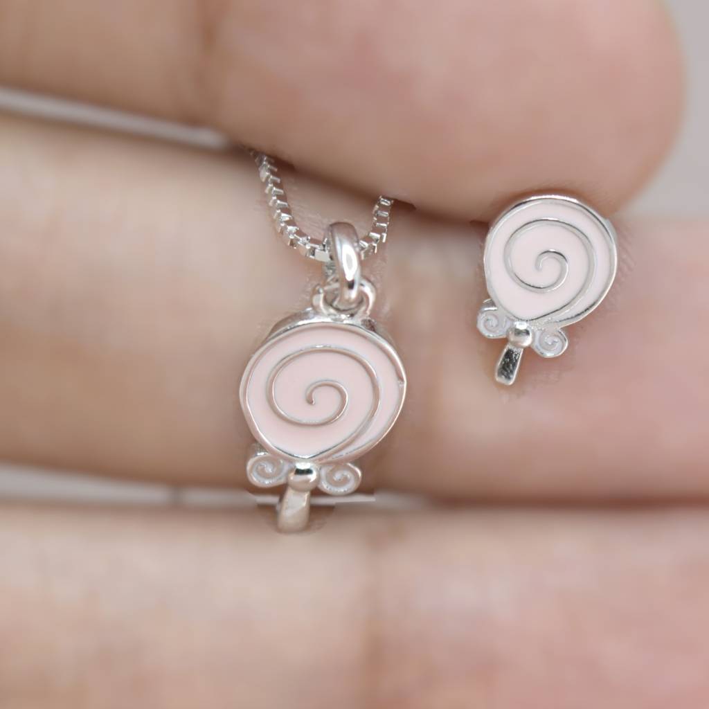 Spiral Necklace Set For Teens - 925 Silver Jewelry : 1284