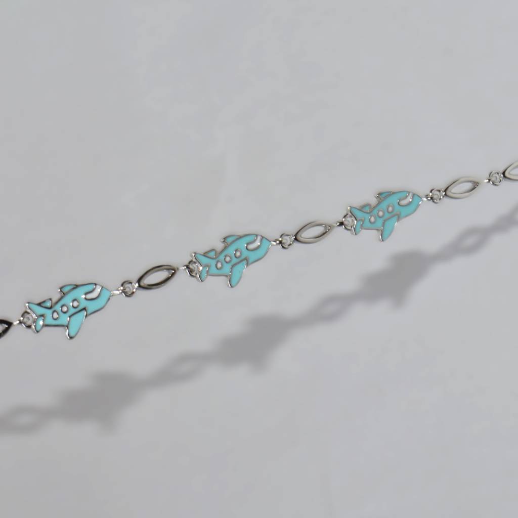 Playful Airplane Charm Bracelet For Teens - 925 Silver Jewelry : 1287