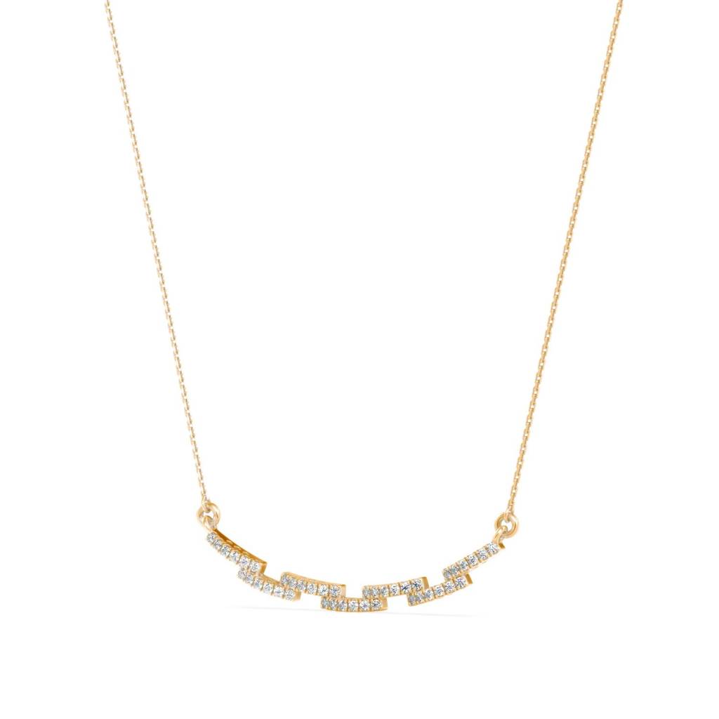 Sleek Diamond Necklace