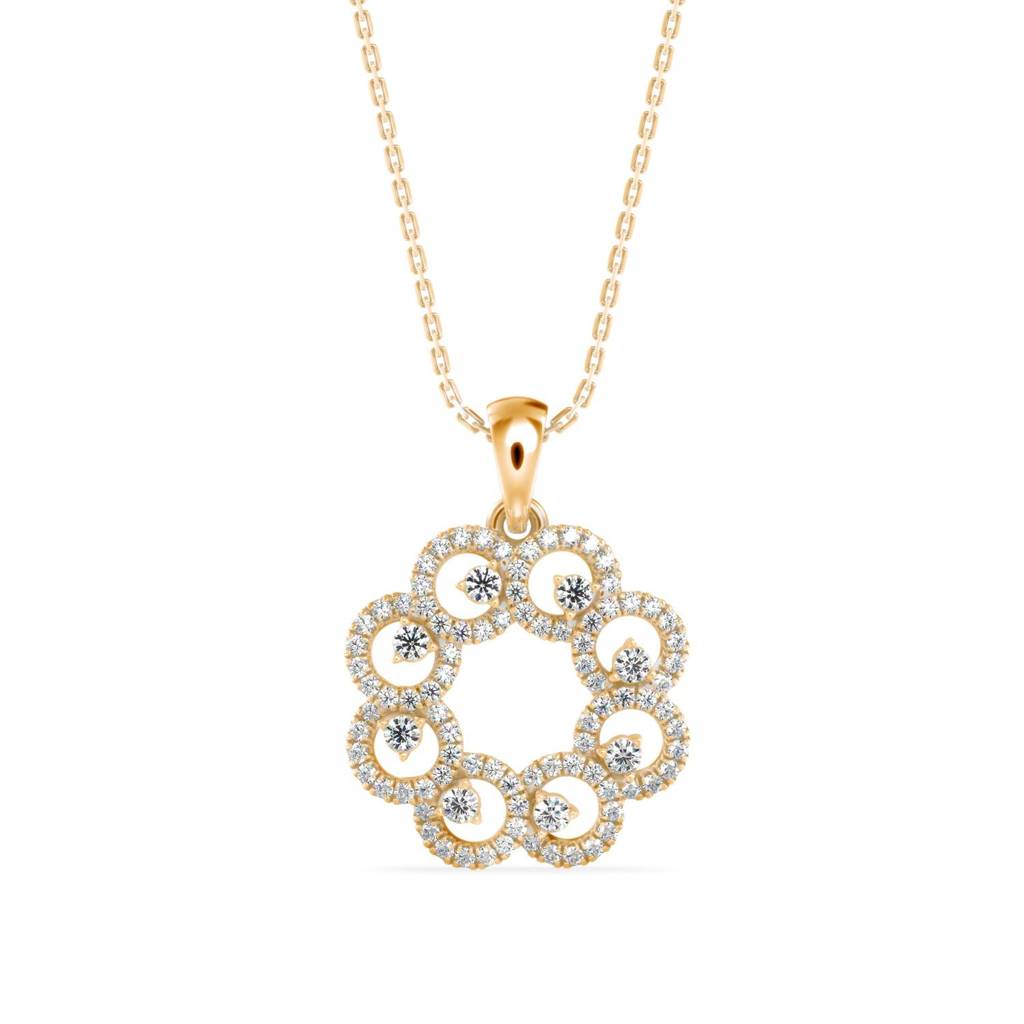 Floral Bloom Diamond Pendant
