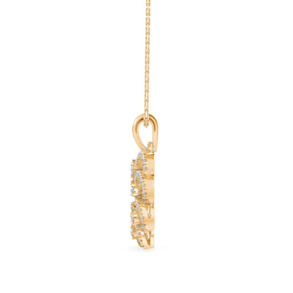 Floral Bloom Diamond Pendant