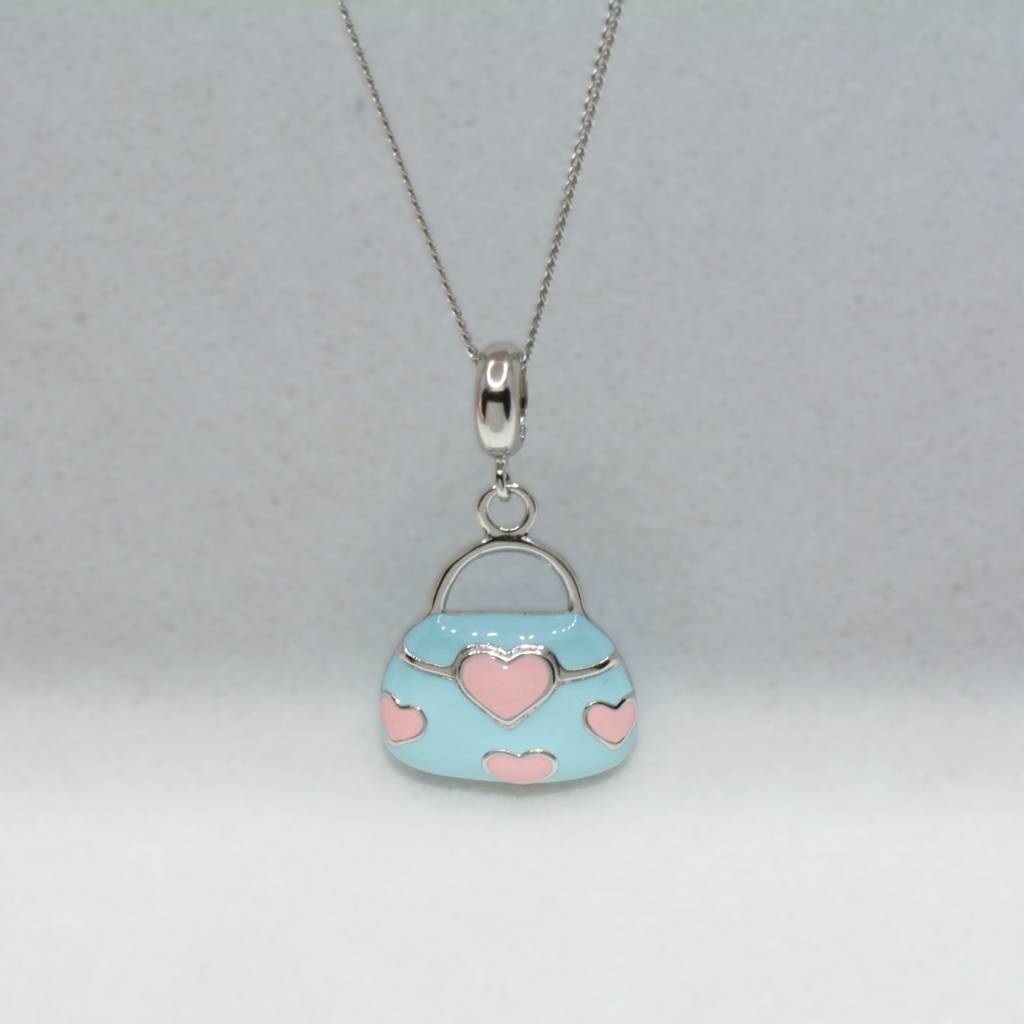 Adorable Handbag Charm Pendant - 925 Silver Jewelry : 1294