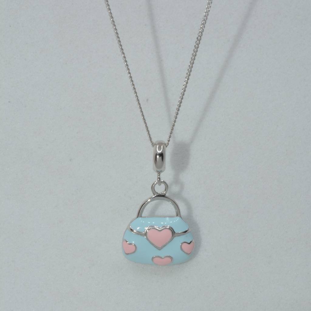 Adorable Handbag Charm Pendant - 925 Silver Jewelry : 1294