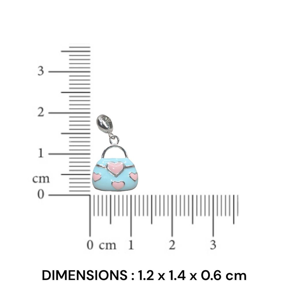 Adorable Handbag Charm Pendant - 925 Silver Jewelry : 1294