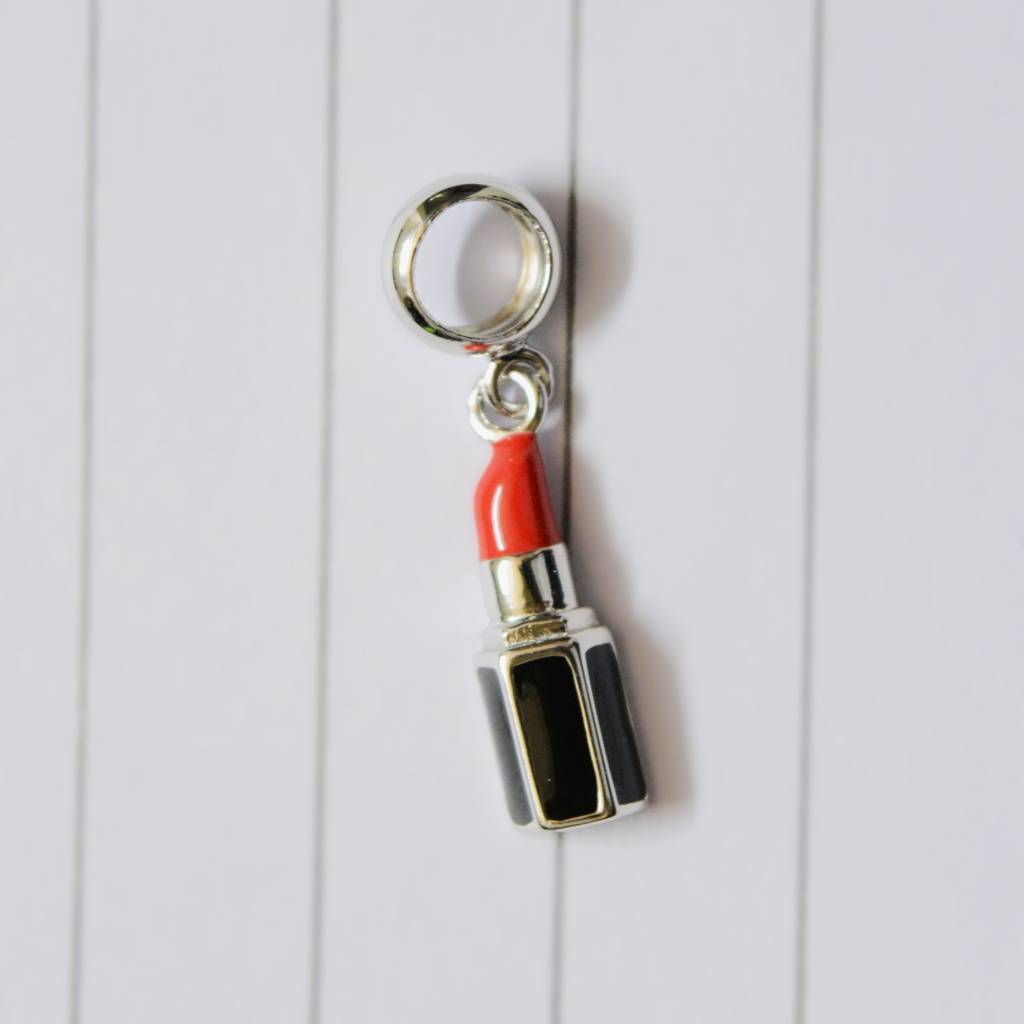 Lipstick Charm Pendant - 925 Silver Jewelry : 1296