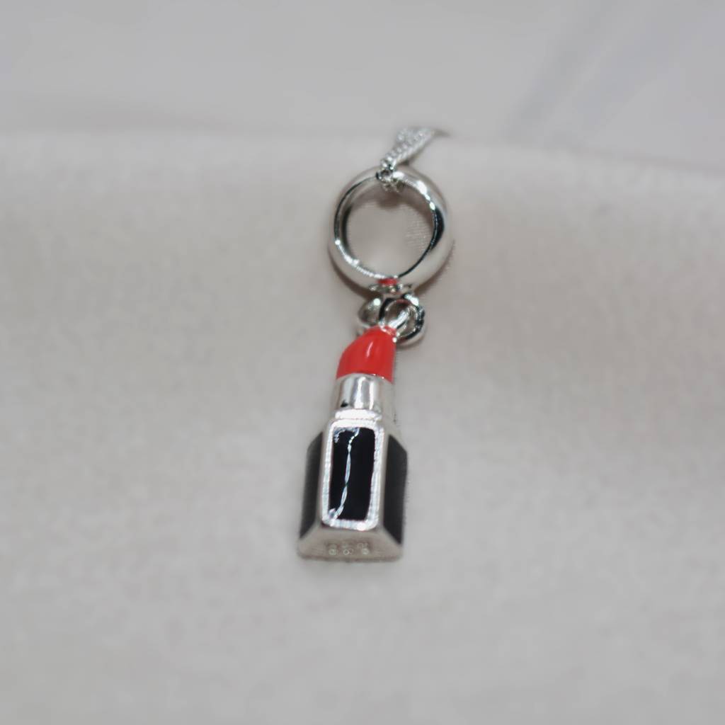 Lipstick Charm Pendant - 925 Silver Jewelry : 1296