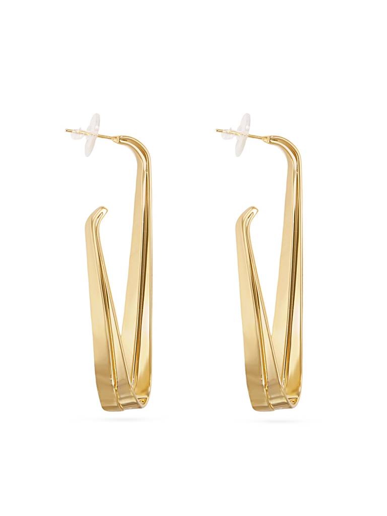 Golden Drop Earrings : YI24A0047E