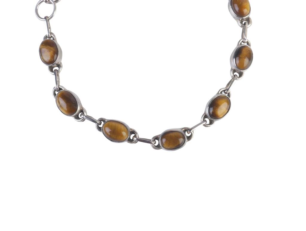 925 Sterling Silver Tiger Eye Bracelet For Women | Gemstone Bracelet | Handmade Silver Jewelry | Elegant Daily Wear  : FU-1235