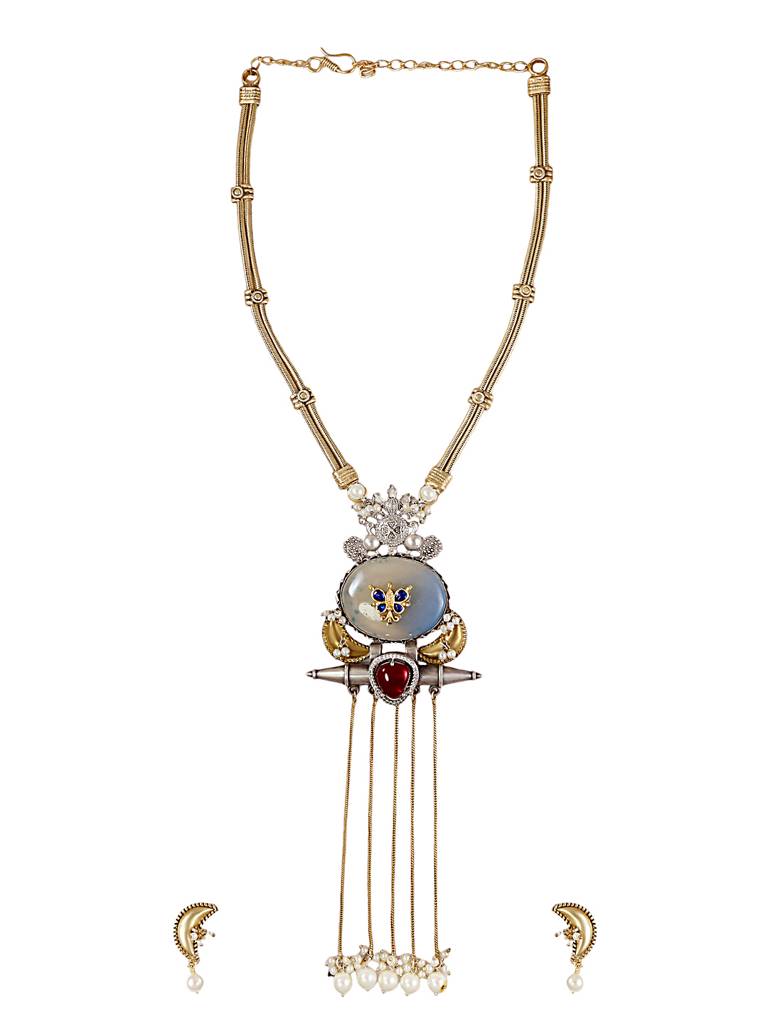 Fusion Gemstone Necklace Set : YI24A0067N