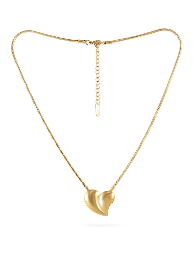 Gold Heart Pendant Chain : YI24A0083N