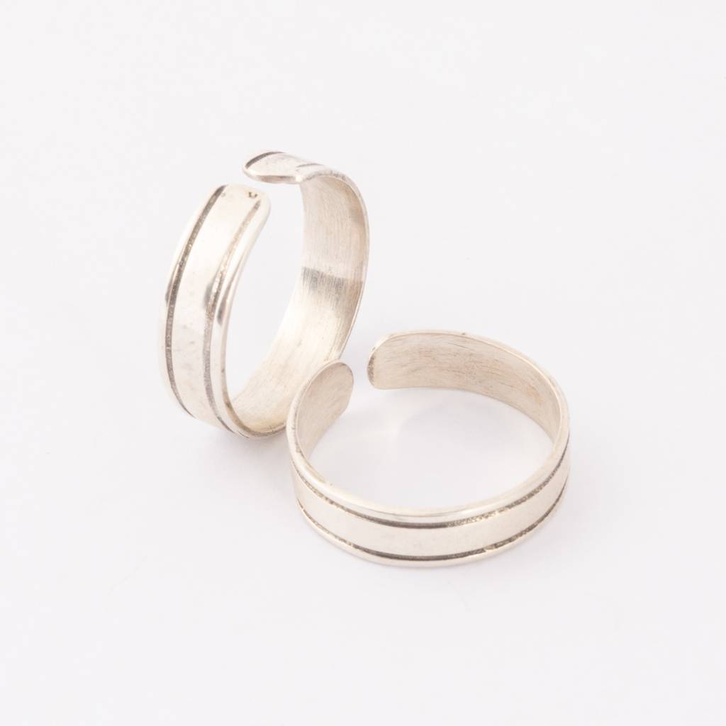 925 Sterling Silver Toe Ring Adjustable Jewelry For Women | Handmade Jewelry : FU-0900