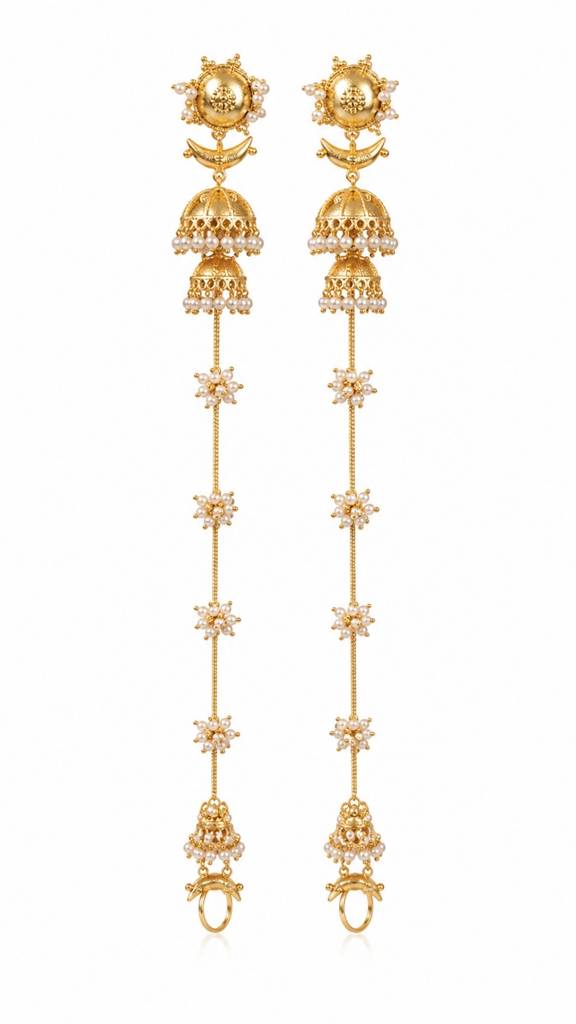 Saira Ear-Chain Jhumka : KEA001