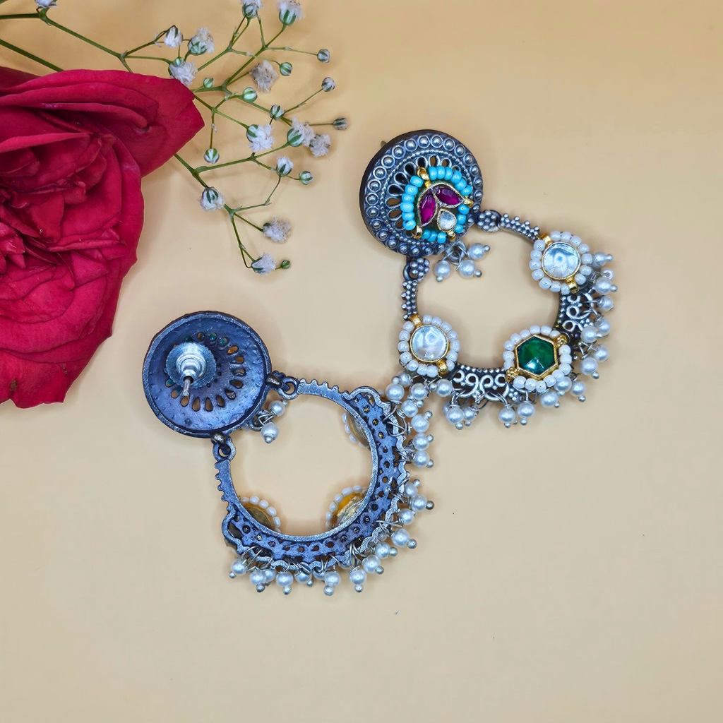 Dandiya Diva Kundan Earrings : ER013