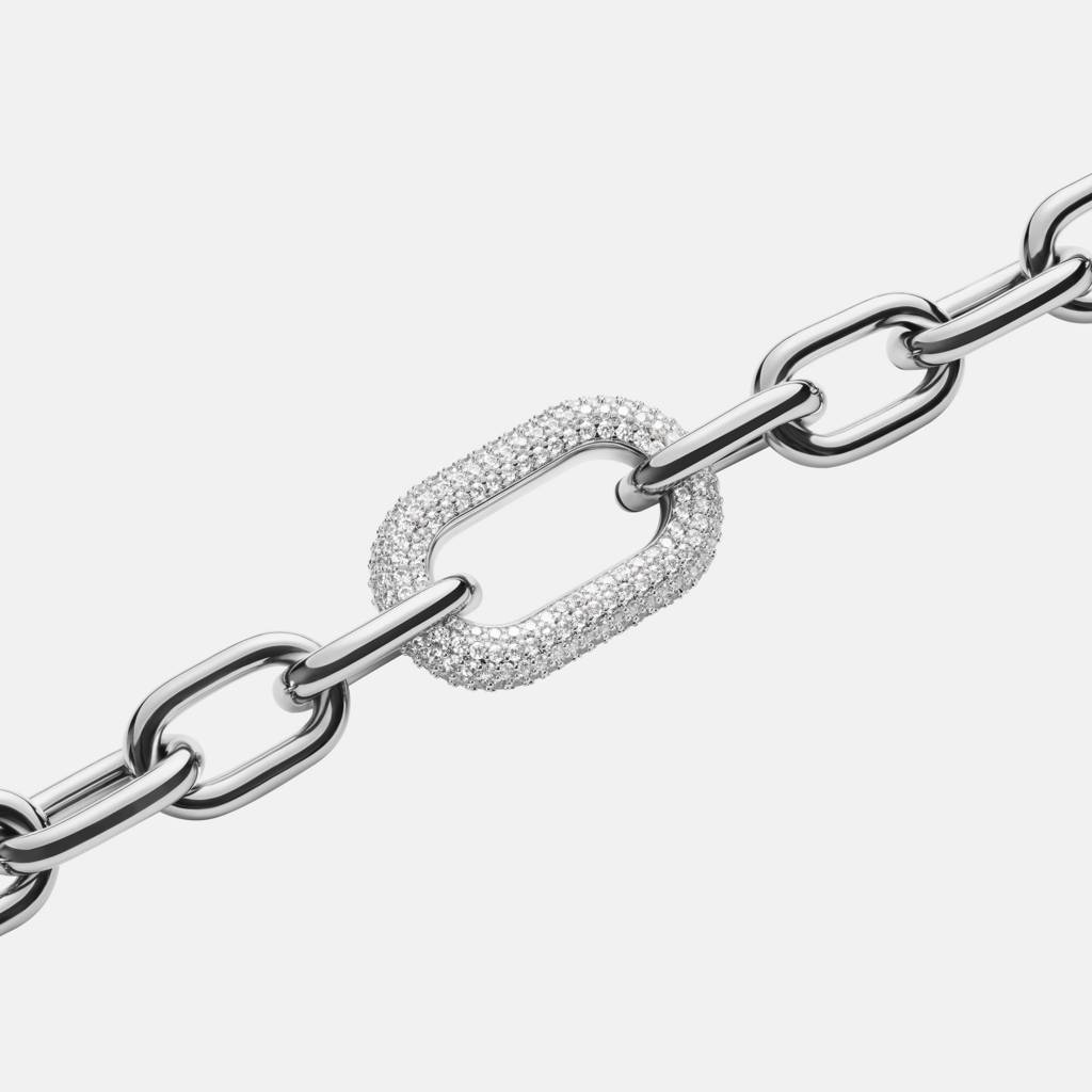 Daniel Wellington Crystal Link Metal Necklace For Women : DW00400607