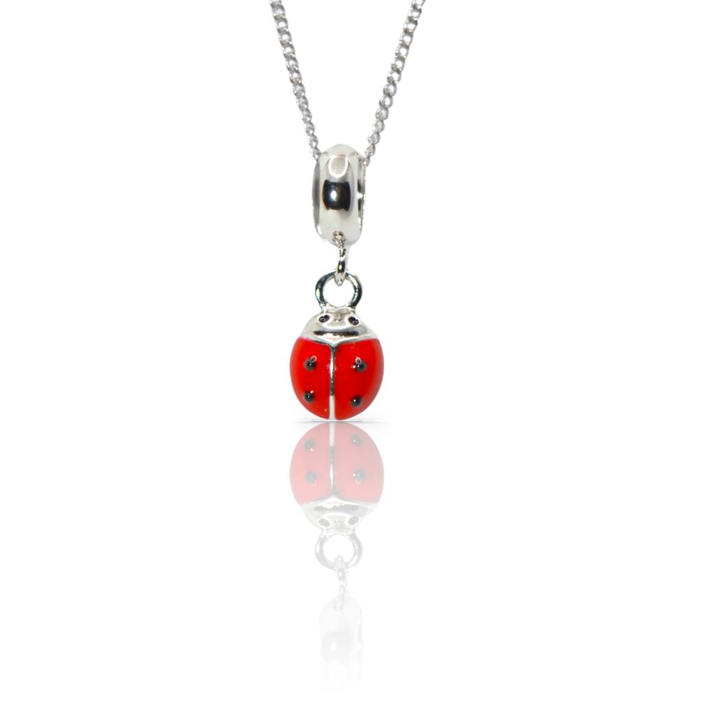 Ladybug Charm Pendant - 925 Silver Jewelry : 1301
