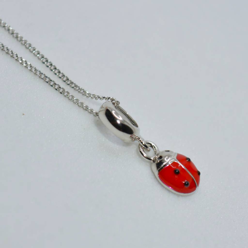 Ladybug Charm Pendant - 925 Silver Jewelry : 1301