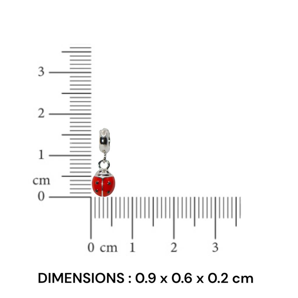 Ladybug Charm Pendant - 925 Silver Jewelry : 1301