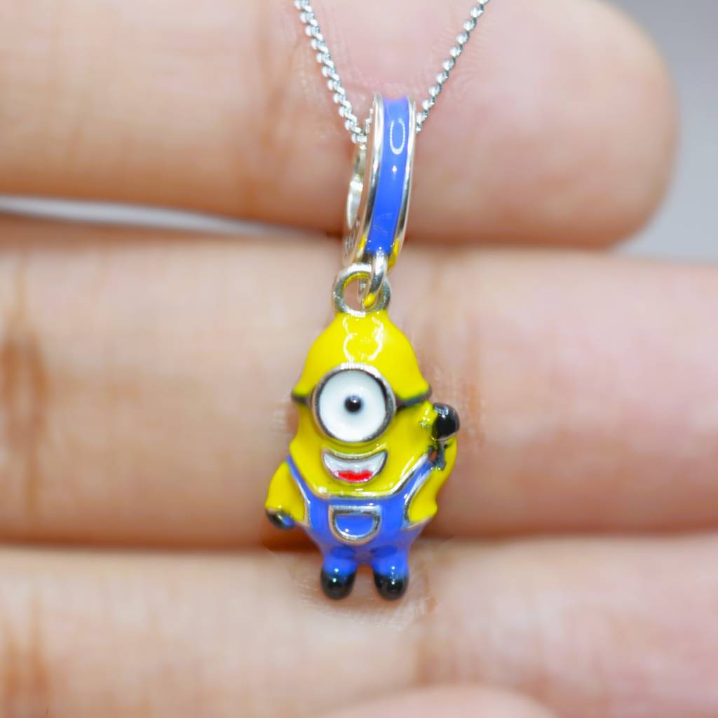 Minion Charm Pendant - 925 Silver Jewelry : 1303