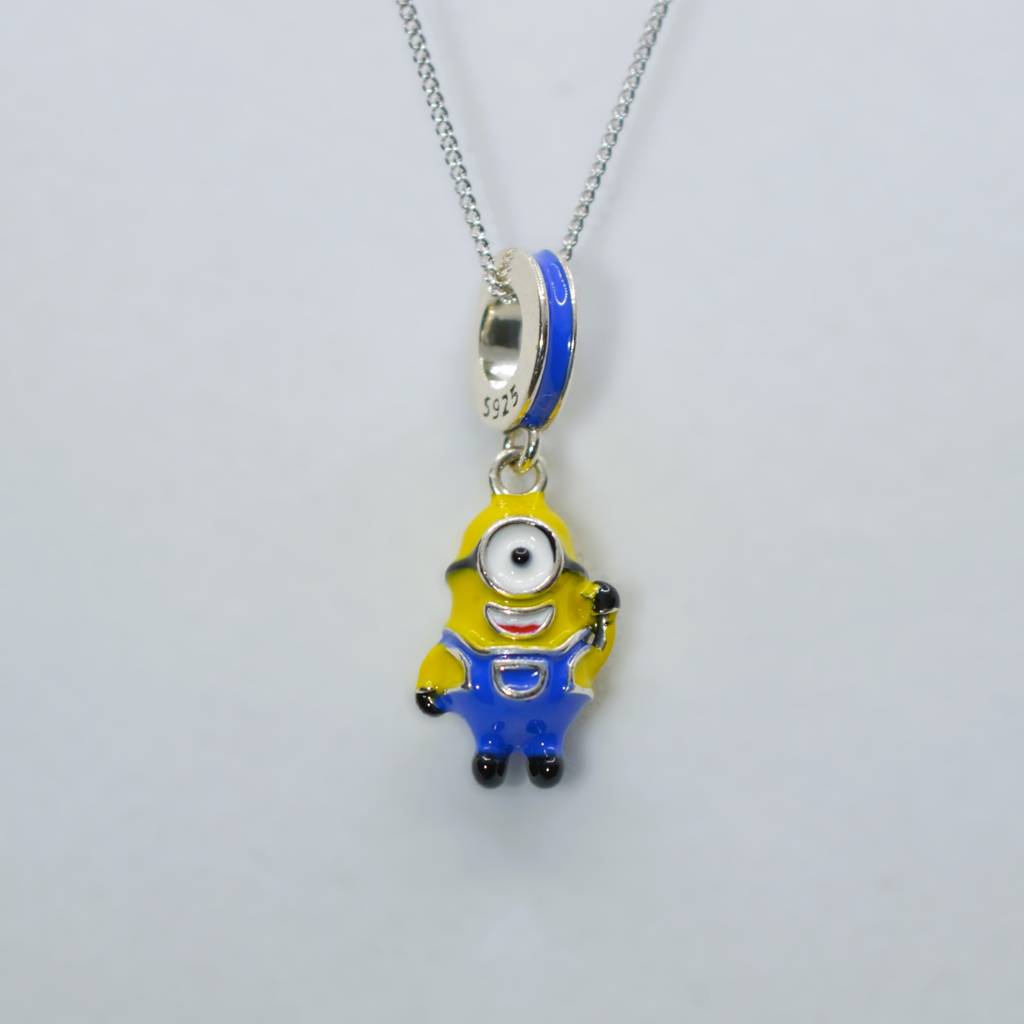 Minion Charm Pendant - 925 Silver Jewelry : 1303