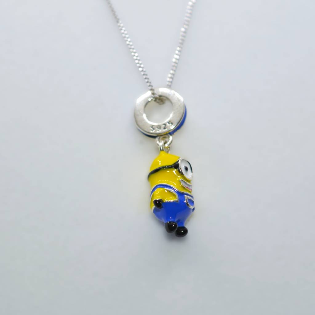 Minion Charm Pendant - 925 Silver Jewelry : 1303