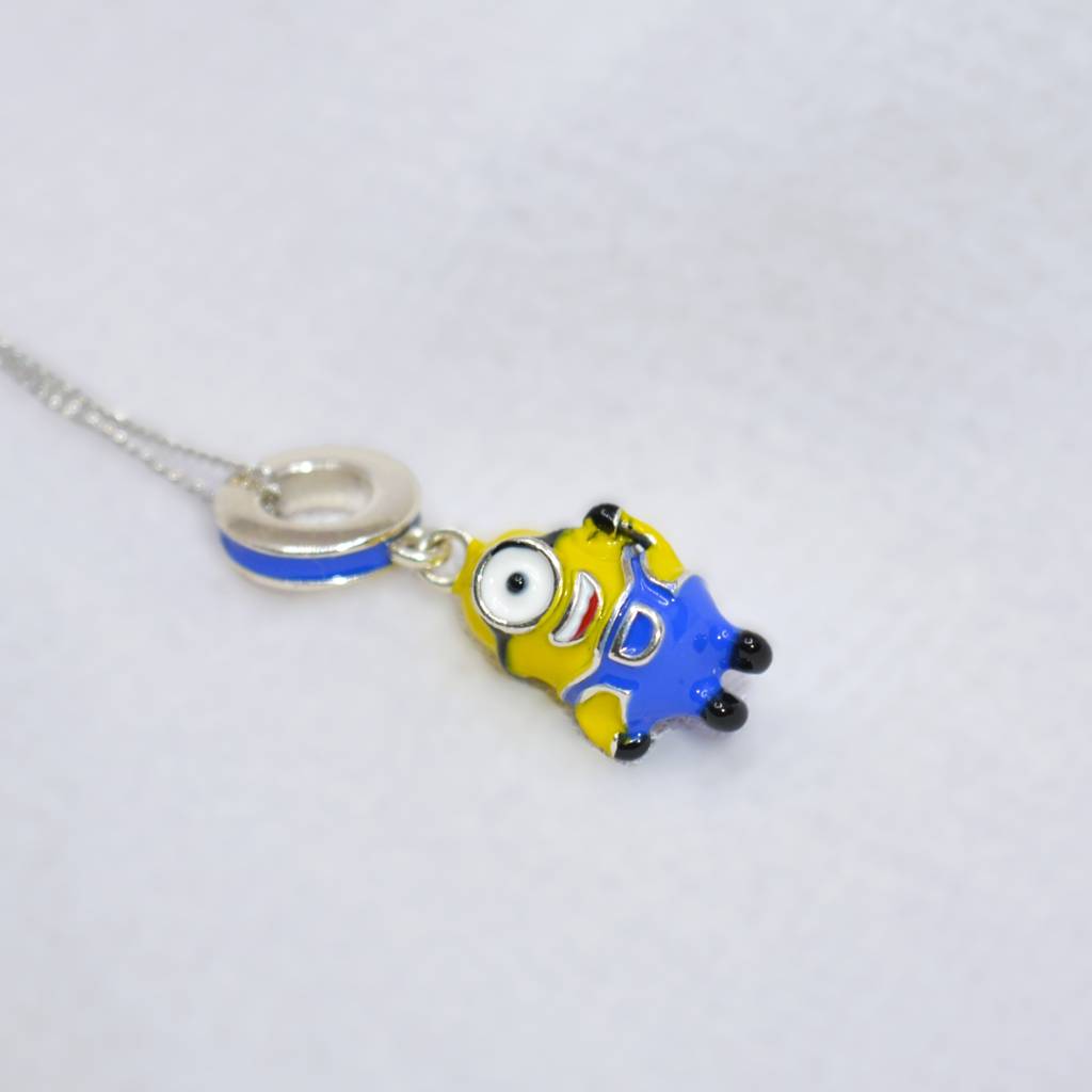 Minion Charm Pendant - 925 Silver Jewelry : 1303
