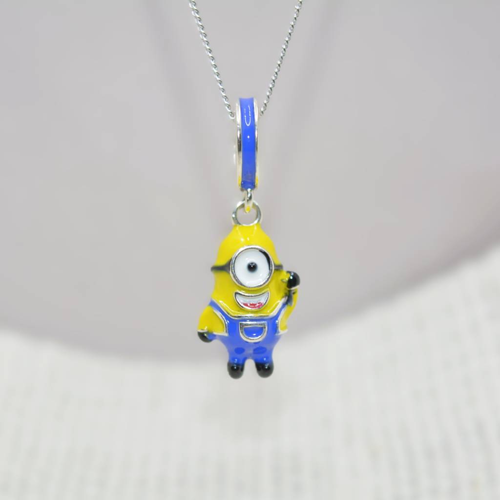 Minion Charm Pendant - 925 Silver Jewelry : 1303
