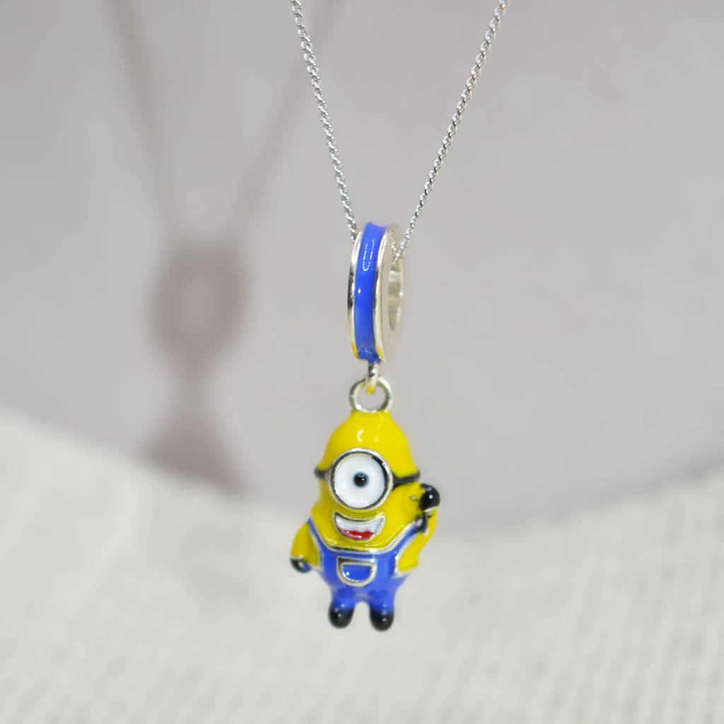 Minion Charm Pendant - 925 Silver Jewelry : 1303