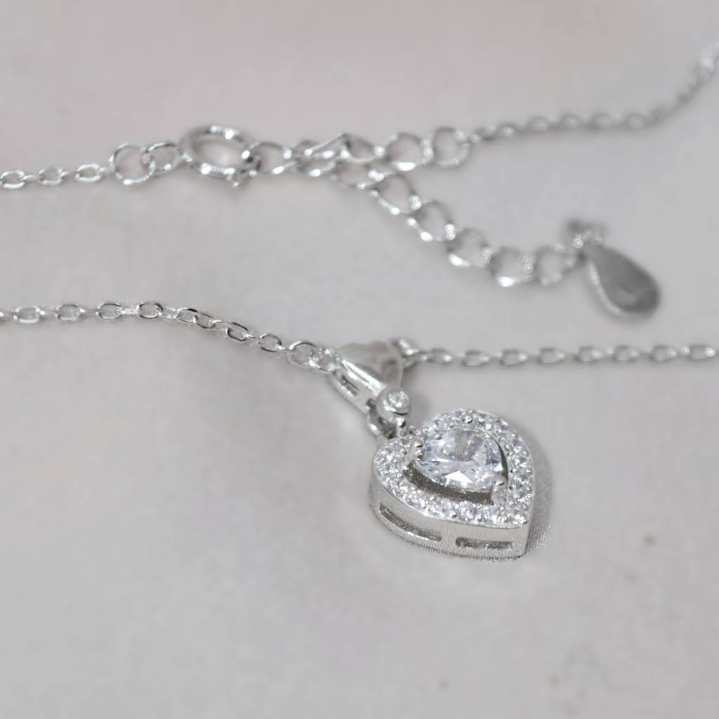 Elegant Sweet-Heart Necklace For Women - 925 Silver Jewelry : 1306