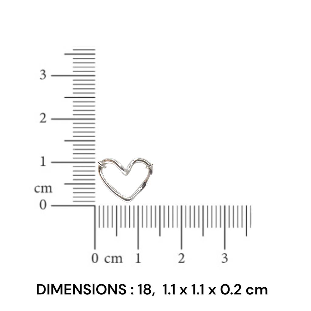 Delicate Heart-Shaped Chain Bracelet - 925 Silver Jewelry : 1308