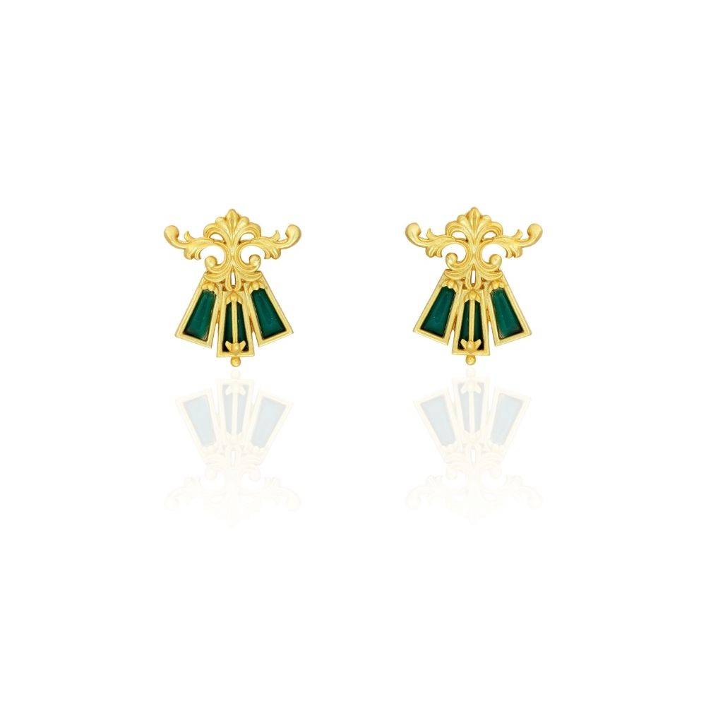 Floral Scroll Earrings