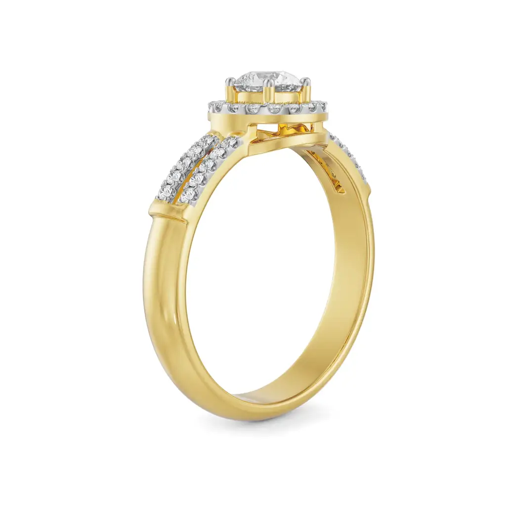 Lily Halo Engagement Ring : R1312